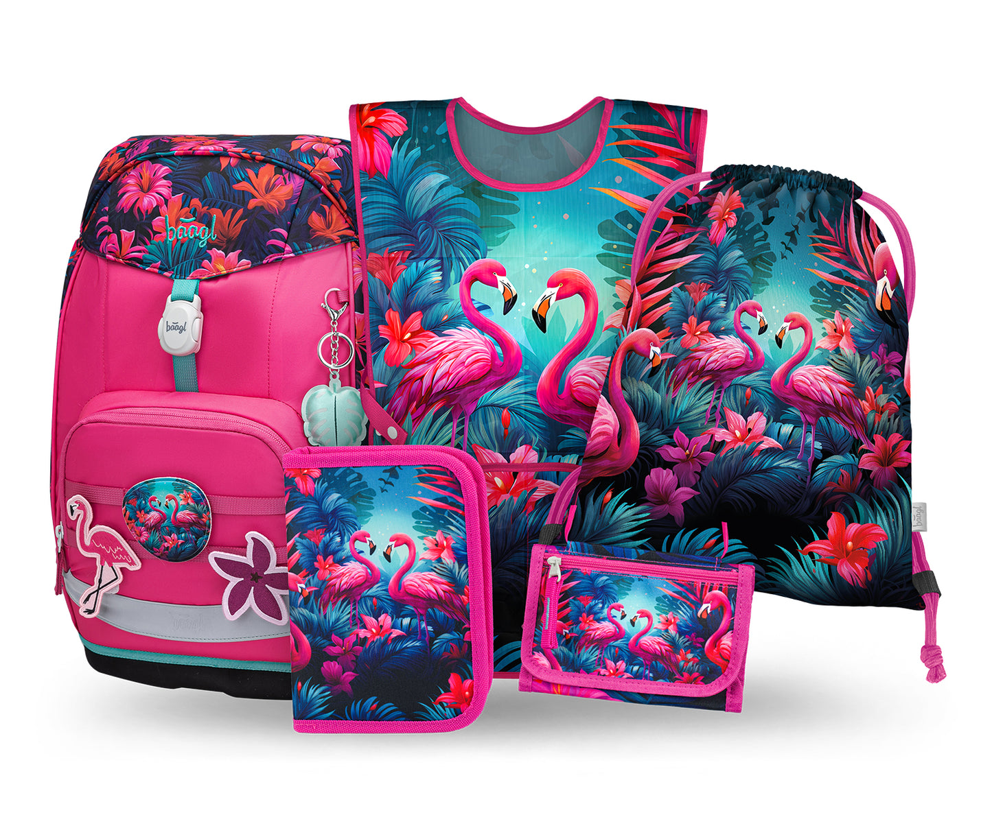 Zestaw szkolny Airy Plus Flamingi II