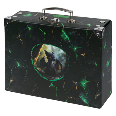 Składana teczka szkolna z uchwytem Smoki