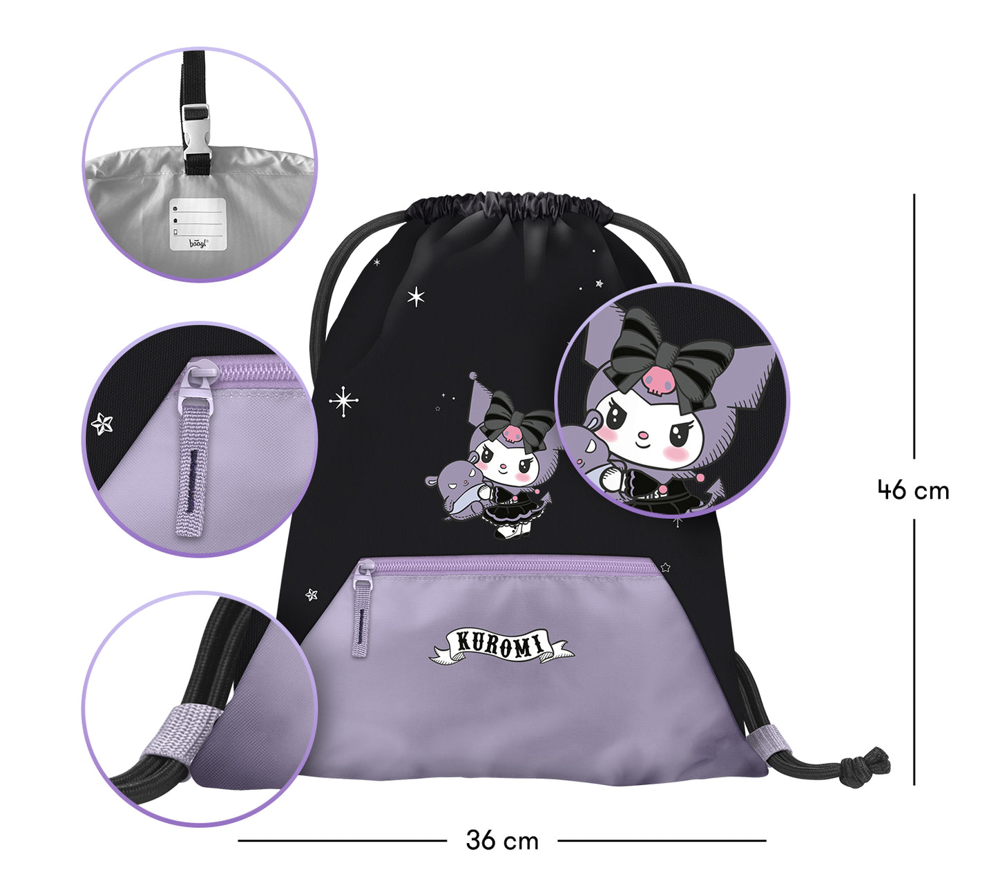 Worek z kieszonką Kuromi Fortune Dream