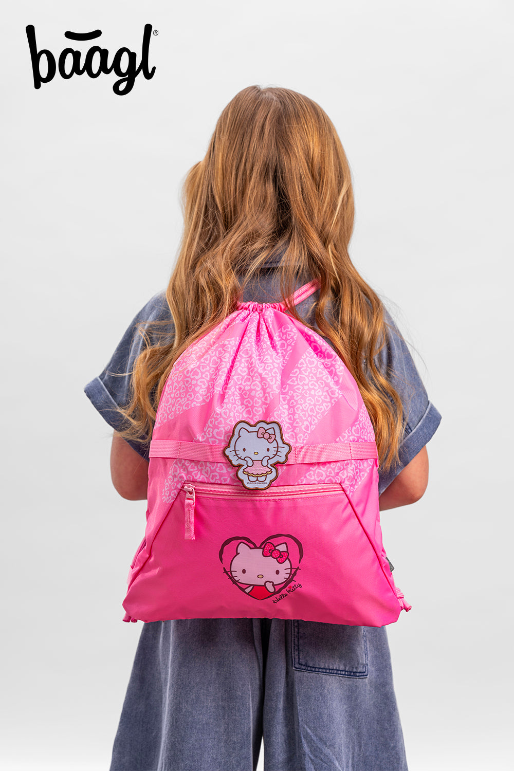 Worek z kieszonką Hello Kitty Sweet Leopard