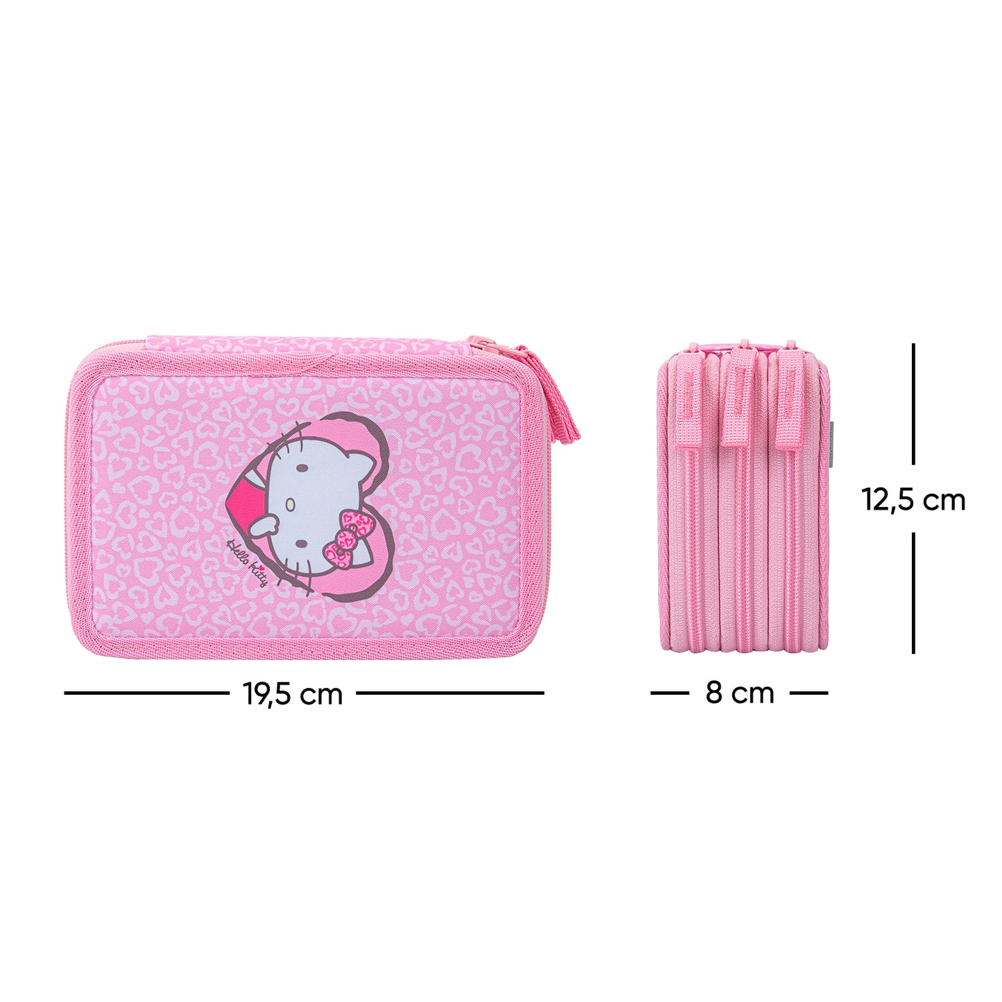 Piórnik trzykomorowy Hello Kitty Sweet Leopard