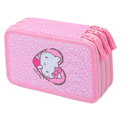 Piórnik trzykomorowy Hello Kitty Sweet Leopard