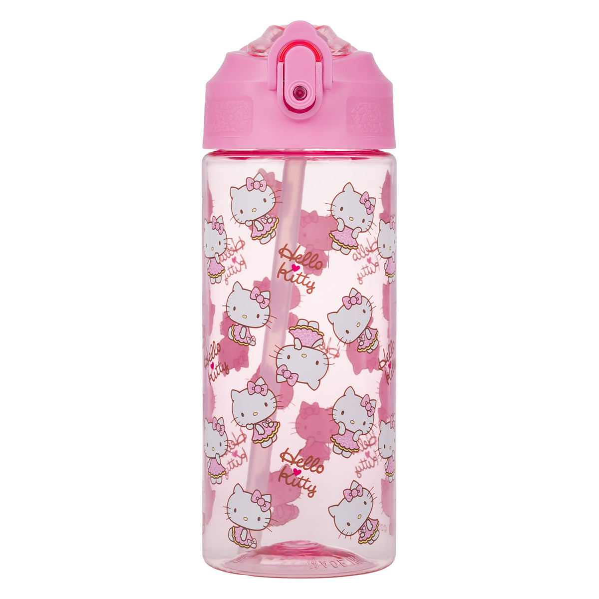 Butelka Tritanowa Ze Słomką Hello Kitty Sweet Leopard, 500 ml