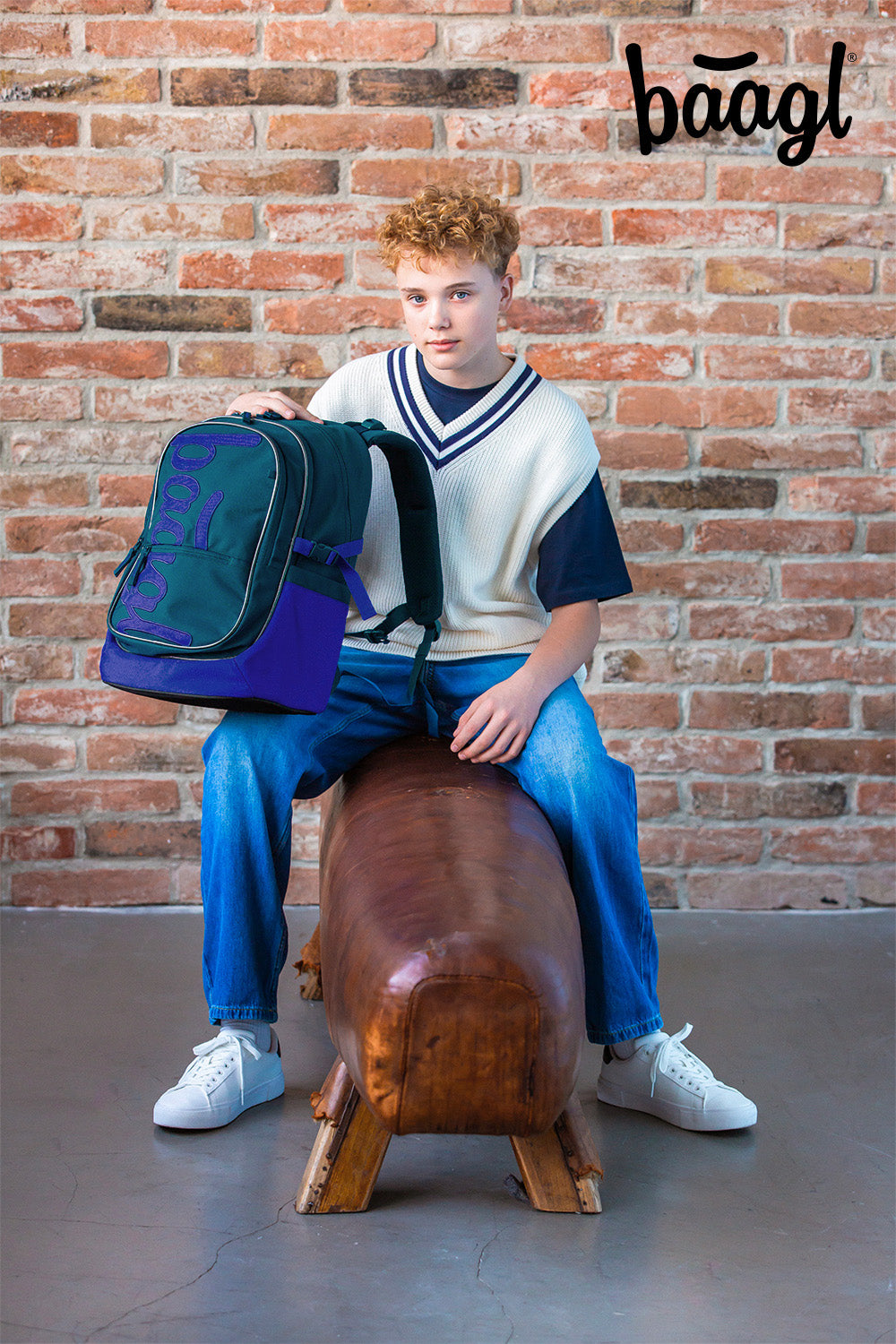 Zestaw szkolny Core Logo niebieskie II