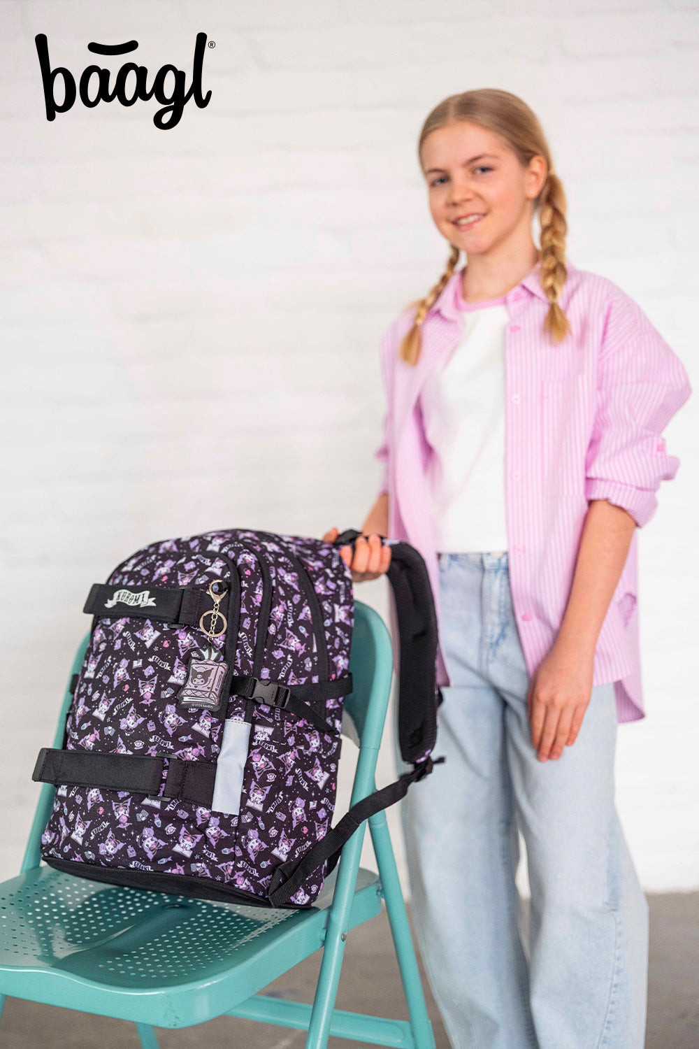 Plecak szkolny Skate Kuromi Black