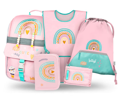 Zestaw szkolny Zippy Tęcza Różowy III