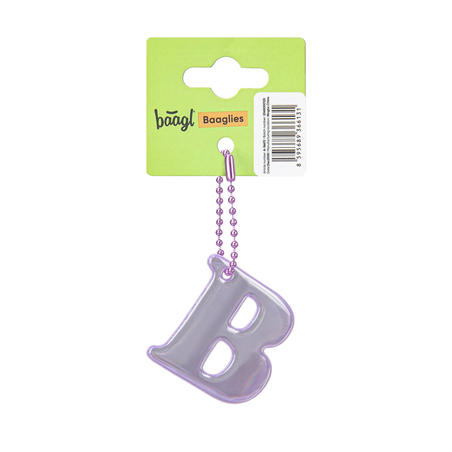 Odblaskowy brelok – litera B