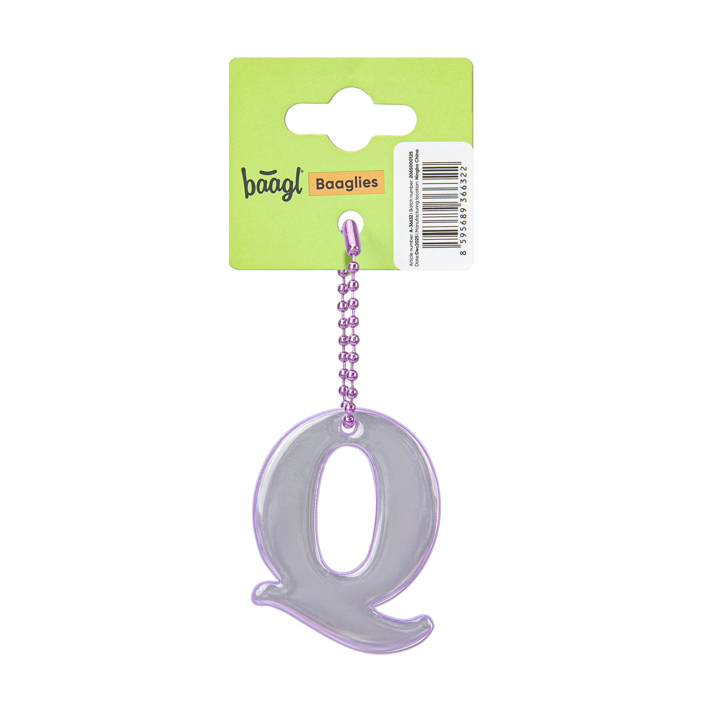 Odblaskowy brelok – litera Q
