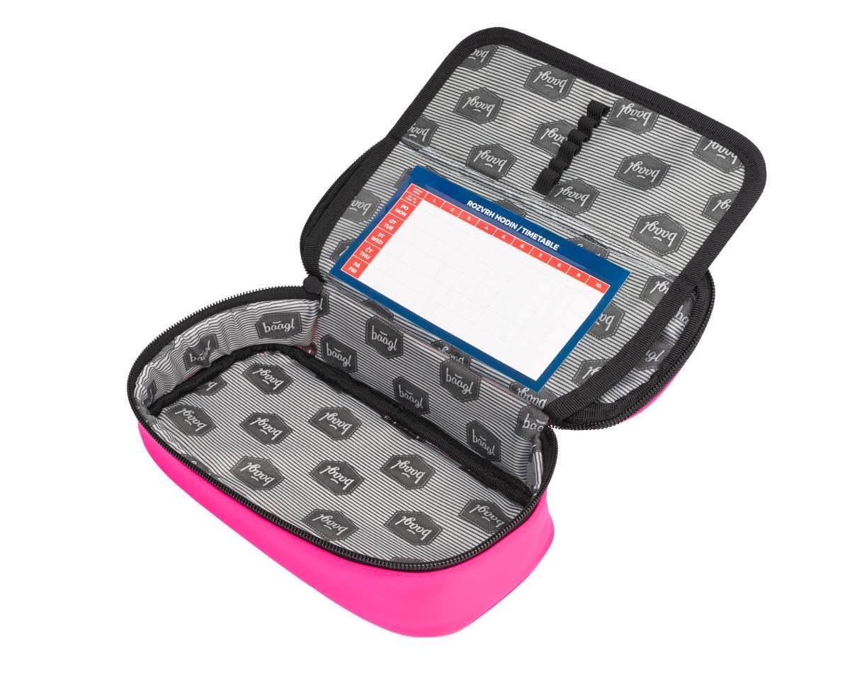 Piórnik szkolny Pink